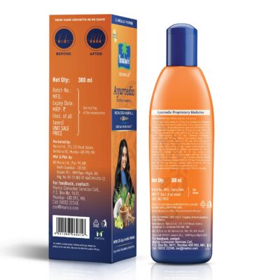 Parachute Advansed Ayurvedic Coconut Hair Oil | For Hair Fall Control & Hair Growth | With Coconut & 25 Ayurvedic Herbs like Amla, Neem, Bhringraj, Brahmi, Methi etc | Clinically Proven to Reduce Hair Fall in 30 Days | 300ml - Image 2