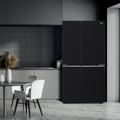 LG 655 L Frost Free Smart Inverter Double Door Side by Side Refrigerator (GL-B257HWBY, Western Black, Express Freezing | Multi Air-Flow) - Image 7