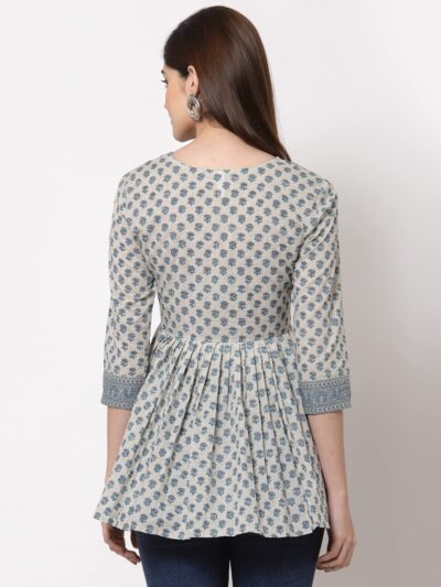KBZ Womens Cotton Printed Regular Top - Image 5
