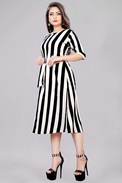 AA Creation Women's Fit And Flare Knee Length Dress - Image 4