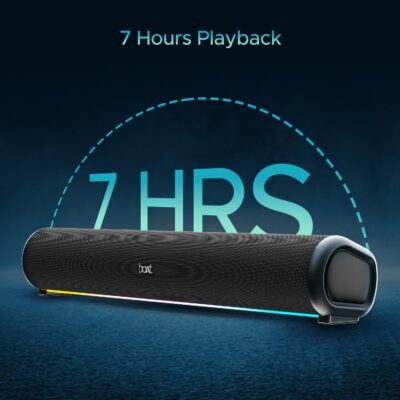 boAt Aavante Bar 950 Bluetooth Soundbar w/ 40W Signature Sound, RGB LEDs, Dual Passive Radiators, Up to 7 hrs Playback, TWS Function, Inbuilt Mic,BT v5.3,TF Card,AUX Port(Premium Black) - Image 4