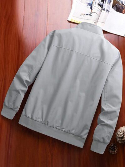 TAGAS Men's Regular Jacket Fit For Casual Wear || Low-Cut Standing Collar || Full Sleeve | Latest Stylish Jacket For Men ||Regular Fit Zip-Up Casual jacket|| bomber jacket for men(MJ-9015) - Image 3