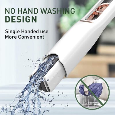 QONETIC Mini Mop for Kitchen with Sponge Portable Mini Mop Self Squeeze Strong Absorbent Magic Wiper for Kitchen Small Wet & Dry Use for Bathroom Wall Glass Car Table Home - Image 4