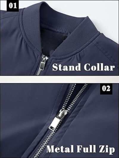 MIA FASHION Men's Sunscreen Jacket with UV Protection UPF 50+ Jacket, Full Sleeve, Regular Fit | Stylish Stand Collar & Zipper Closure jacket - Image 2