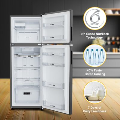 Whirlpool 308 L 3 Star Convertible Frost Free Double Door Refrigerator (IF INV 355 TITAN STEEL(3S) CONV-TL) - Image 6