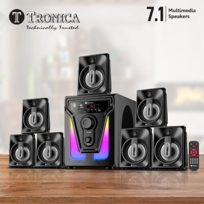 TRONICA PS07 Premium Series 7.1 Digital 60W Bluetooth Home Theater System PenDrive FM Aux TV Compatible with All Function Remote - Image 5