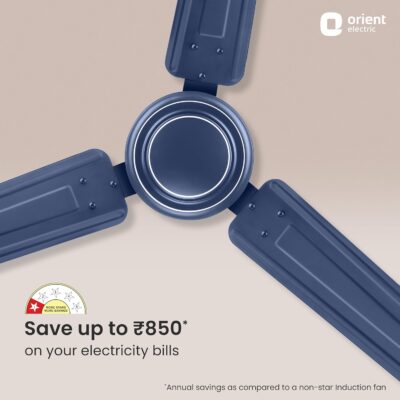 Orient Electric Apex-FX Ceiling Fan | 1200mm BEE Star Rated Ceiling Fan | Strong and Powerful Ceiling Fan | Outstanding Performance | 2 Years Warranty by Orient | BLUE - Image 2
