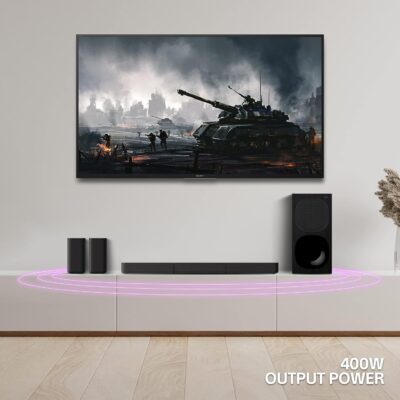 Sony HT-S20R Real 5.1ch Dolby Digital Soundbar for TV with subwoofer and Compact Rear Speakers, 5.1ch Home Theatre System (400W,Bluetooth & USB Connectivity, HDMI & Optical connectivity) - Image 7