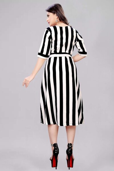 AA Creation Women's Fit And Flare Knee Length Dress - Image 2