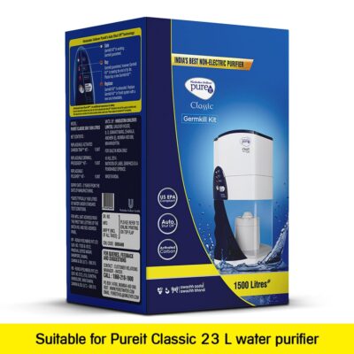 Pureit Hul Germkill Kit For Classic 23 L Water Purifier-1500 L Capacity Activated Carbon,Multicolor - Image 2