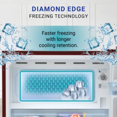 Haier 190 L, 2 Star, Direct-Cool Single Door Refrigerator (HED-202RS-P, Red Mono) - Image 3