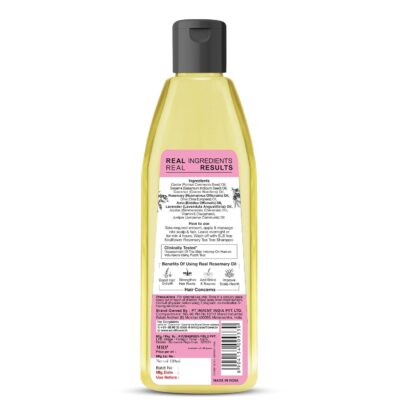 Soulflower Rosemary Lavender Hair Oil For Hair Growth, Hair Fall Control, Healthy Scalp, Long Hair, Rosemary, Lavender, Castor|100% Pure, Natural, Organic, Clinically Proven for Hair Growth, 120ml - Image 9