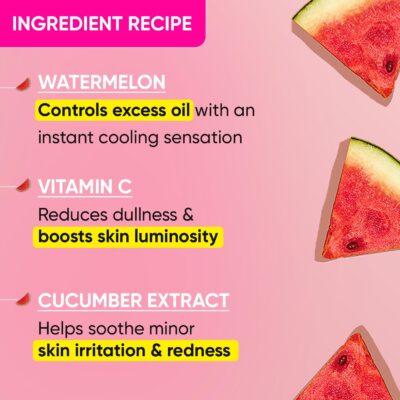 DOT & KEY Watermelon Super Glow Gel Face Wash With Vitamin C&Cucumber|Face Wash For Glowing Skin|Oil Free Face Wash|Removes Excess Oil&Dirt|For Combination & Oily Skin|For Women & Men|100Ml - Image 4