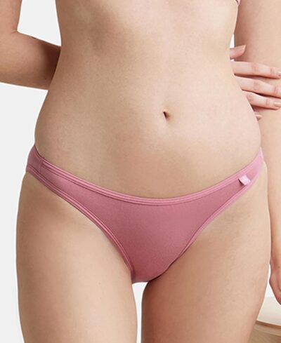 Jockey SS02 Women's Super Combed Cotton Elastane Stretch Low Waist Bikini with Concealed Waistband and Stay Fresh Treatment - Image 5