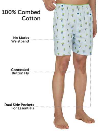 XYXX Men's Renew Super Combed Cotton Regular Fit Printed Boxer Shorts with No Marks Waistband & Dual Side Pocket (Pack of 2) - Image 6