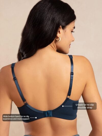 NYKD Everyday Wireless & Non Padded Side Support Shaper Cotton Bra for Women with Full Coverage | Encircled with Love - NYB169 - Image 5