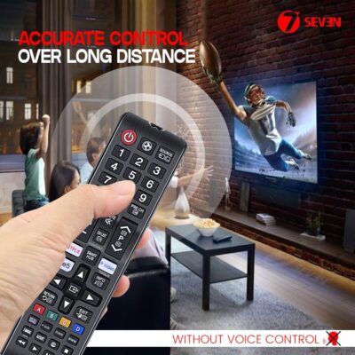 7SEVEN® Compatible with Samsung tv Remote Control Universal Suitable for LCD LED OLED QLED UHD HD Plasma 3D Smart Hub Television with Hotkeys - Match Remotes Keys Exactly with Existing Remote - Image 8