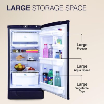Godrej 180 L 2 Star Advanced Capillary Technology, With Jumbo Vegetable Tray Direct Cool Single Door Refrigerator(RD EDGE 205B WRF PP BL, Pep Blue) - Image 6