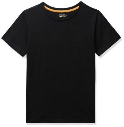 Amazon Brand - Symbol Regular Fit Boys 100% Cotton Solid Print Half Sleeves T-Shirt | Age 2-12 Years (Pack of 2) - Image 3