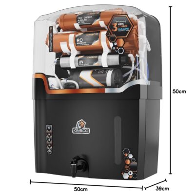 Kinsco Aqua Punch Pro With ISI Mark RO+UV+UF+TDS Adjuster 18 L RO + UV + CU Guard + Alkaline Enhancer + Mineral Water Purifier (Black) - Image 6