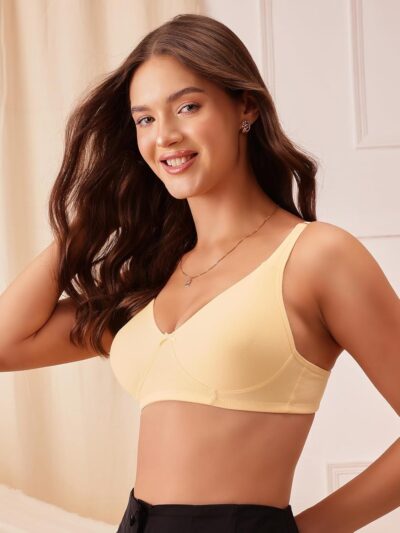 Clovia Women's Cotton Non-Padded Wire Free Casual Full-Coverage Bra - Image 3