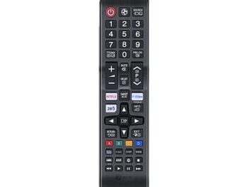 7SEVEN® Compatible with Samsung tv Remote Control Universal Suitable for LCD LED OLED QLED UHD HD Plasma 3D Smart Hub Television with Hotkeys - Match Remotes Keys Exactly with Existing Remote