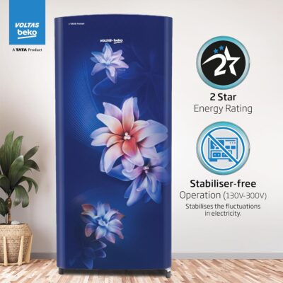 Voltas Beko, A Tata Product 183 L 2 Star Direct Cool Single Door Refrigerator (RDC215D/S0WBR0M0000GO, Stella Blue, With Fresh Box Technology and Chiller Zone) - Image 8