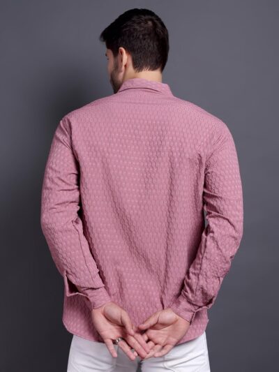 TAGAS Men's Hexa Pattern Button Up Full Sleeve Shirt|| Shirt for Mens ||Regular Shirt for Mens ||(MS-Hexa) - Image 5