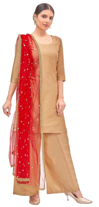 Studio Shringaar Women's Net sequence Embroidered Full Size Dupatta - Image 2