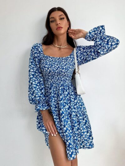 Sheetal Associates Women Casual Regular Sleeves Crepe Printed Fit and Flare Dress - Image 4