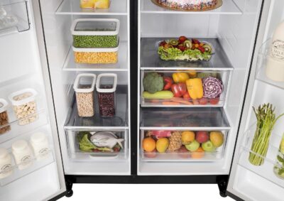 LG 655 L Frost Free Smart Inverter Double Door Side by Side Refrigerator (GL-B257HWBY, Western Black, Express Freezing | Multi Air-Flow) - Image 13