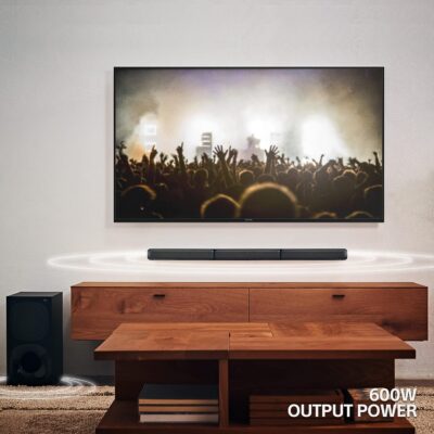 Sony HT-S40R Real 5.1ch Dolby Audio Soundbar for TV with Subwoofer & Wireless Rear Speakers, 5.1ch Home Theatre System (600W, Bluetooth & USB Connectivity, HDMI & Optical Connectivity, Sound Mode) - Image 6