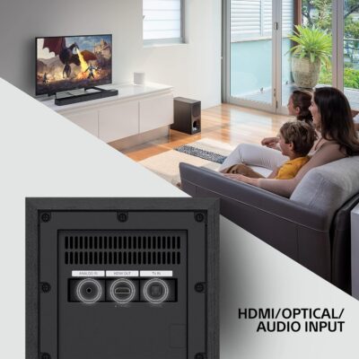 Sony HT-S20R Real 5.1ch Dolby Digital Soundbar for TV with subwoofer and Compact Rear Speakers, 5.1ch Home Theatre System (400W,Bluetooth & USB Connectivity, HDMI & Optical connectivity) - Image 4