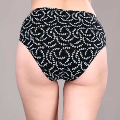 SOIE Women's High Waist Full Coverage Printed Stretch Cotton Hipster Panty (Pack of 3) - Image 6