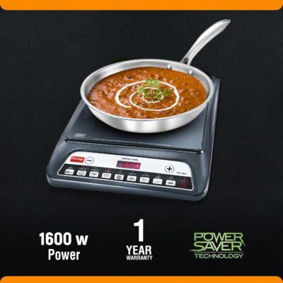 Prestige PIC 20 1600 Watts Induction Cooktop |Indian Menu Option |High Voltage Surge Protection| Automatic Power & Temperature Adjustment|1 year Warranty |Black - Image 6