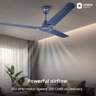 Orient Electric Apex-FX Ceiling Fan | 1200mm BEE Star Rated Ceiling Fan | Strong and Powerful Ceiling Fan | Outstanding Performance | 2 Years Warranty by Orient | BLUE - Image 4