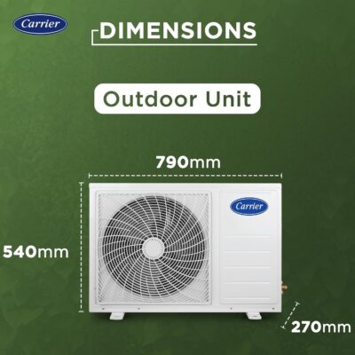 Carrier 1 Ton 3 Star Wi-Fi Smart Flexicool Inverter Split AC (Copper, Convertible 6-in-1 Cooling,Smart Energy Display,HD & PM 2.5 Filter, ESTER EDGE FXi (Wi-Fi), CAI12EE3R35W0,White) - Image 8