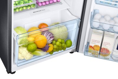 Samsung 256 L, 3 Star, Convertible, Digital Inverter with Display Frost Free Double Door Refrigerator (RT30C3733BX/HL, Luxe Black) - Image 6