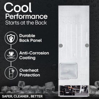 LG 272 L 3 Star Frost-Free Smart Inverter Compressor Double Door Refrigerator (GL-S312SPZX, Shiny Steel, Convertible & Multi Air Flow Cooling) - Image 6