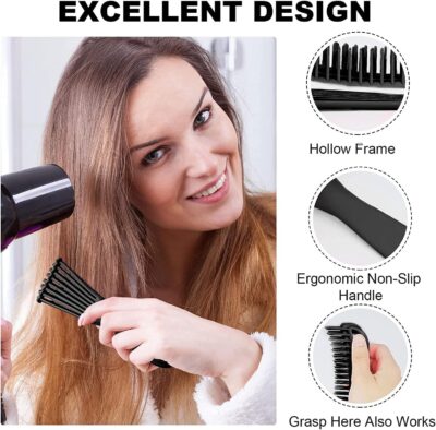 INSIME Detangler hair brush for curly hair comb for Women Men & Kids | Comb for curly wavy hair Pain Free hair detangling brush | Curl brush for hair styling Dry & Wet hair brush | - Image 7