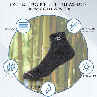 Fitness Mantra® 12 Pairs Sports Ankle Cotton Socks | Free Size| Breathable| Daily Use| Multicolor| 12 Pairs| - Image 5