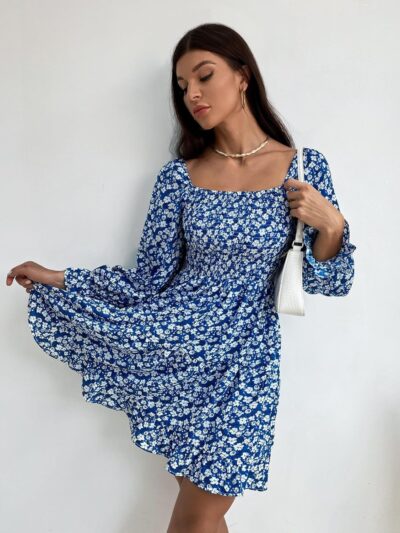 Sheetal Associates Women Casual Regular Sleeves Crepe Printed Fit and Flare Dress - Image 3
