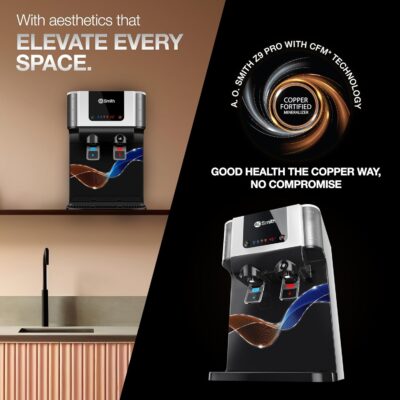 AO Smith Z9 Pro Instant Hot and Ambient Water RO+SCMT+Copper+Alkaline+Mintech | Hot Water in Stainless Steel Tank | Save upto 55% Water | 10L Storage | 8-Stage Purification | Water Purifier for Home - Image 8