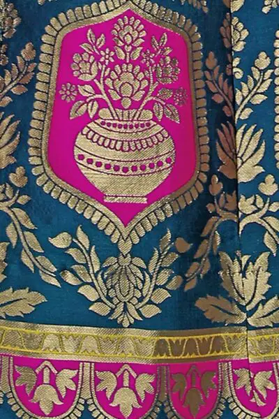 PURVAJA Women's Jacquard Semi-Stitched Lehenga choli - Image 7