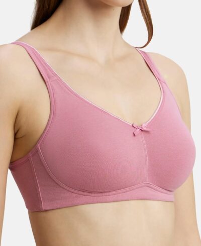 Jockey FE41 Everyday Bra | Wirefree | Non Padded | Full Coverage | Concealed Shaper Panel | Super Combed Cotton Elastane Fabric - Image 6