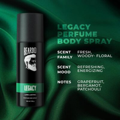 Beardo Legacy & Godfather Perfume Body Spray For Men 150ml Each (Set of 2) Citrus Aromatic Spicy | Deodorant | Deo For Men | Long Lasting Perfume| Christmas gift for men | Gift For Friends | Gift for Men - Image 5