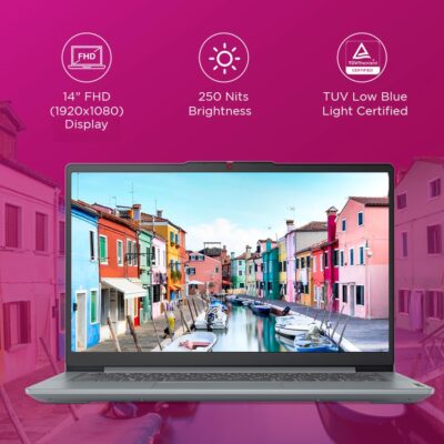 Lenovo IdeaPad Slim 3 12th Gen Intel Core i5-12450H (16GB RAM/512GB SSD/FHD/14 (35.5cm)/Windows 11/Office Home 2024/Alexa Built-in/3 mon. Game Pass/Grey/1.37Kg), 83EQ0072IN Laptop - Image 3