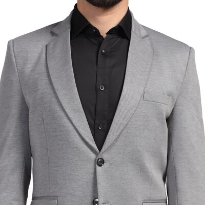 TAHVO Men Blazer Lycra Fabric Slim Fit Single Breasted Blazer - Image 5