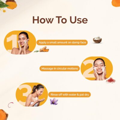 Mamaearth Ubtan Natural Face Wash for All Skin Type with Turmeric & Saffron for Tan removal and Skin brightning 100 ml - SLS & Paraben Free - Image 5