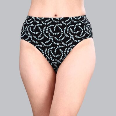 SOIE Women's High Waist Full Coverage Printed Stretch Cotton Hipster Panty (Pack of 3) - Image 9